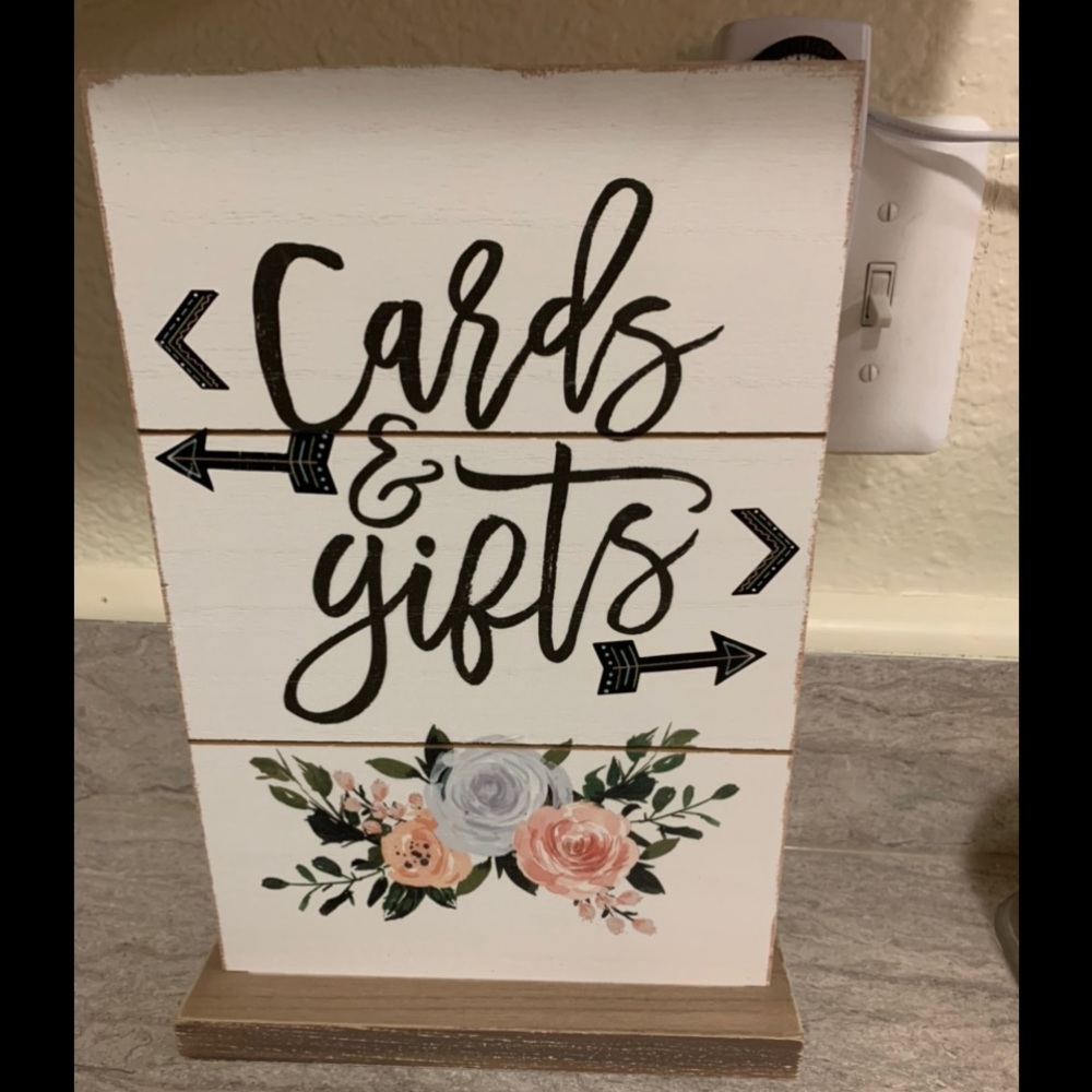 Cards & Gifts Wooden Sign